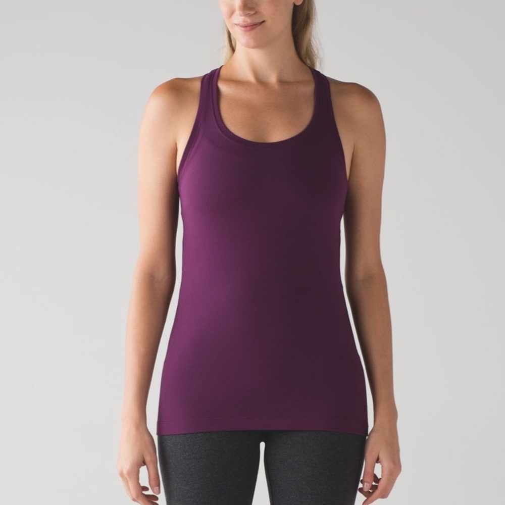 Lululemon Cool Racerback II in Plum